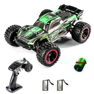 GoolRC 2105A 1 4 Scale RC Semi Trucks 4WD 75KM H High Speed Brushless Remote Control Car All Terrains Off Road Monster Truck with 2 Batteries for Adults Green