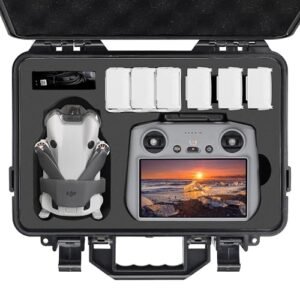 PONYRC Professional Wing Bag for RC Airplanes DJI Mini 4 Pro Hard Case Waterproof Travel Carrying Bag