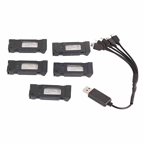 Primal RC Monster Truck 1/5 High Performance 3.7V 1200mAH Lithium Battery with 5 in 1 Charger Cable
