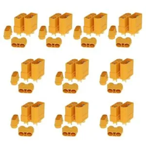 QIAN ZI QIU 10 Pair XT90H XT90 Connector with Solder Point Cover Cap The Best RC Car Charger for Lipo Battery Motor and RC Truck