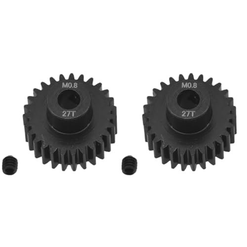Best Paint for RC Hard Body Upgrade 2Pcs Hard Steel 32P 0.8M 27T Pinion Gear Motor Gear 5mm Shaft for Traxxas UDR