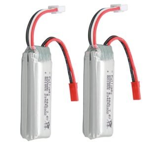 VGEBY 2PCS 7.4v 600mah RC Airplane Lithium Battery for WLtoys XK Remote Control Aircraft