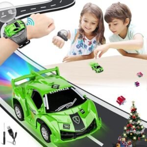 M&HONG New Bright RC Trophy Truck Mini Watch Remote Control Car Toy for Kids 2.4 Ghz 50m Long Distance USB Charging