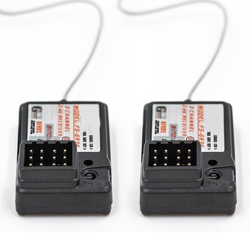 Sunydog FS GR3E AFHDS 2.4G 3CH Receiver for RC Pontoon Boat Compatible with FS GT2 GT3B GT3C Transmitters