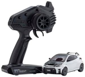 Kyosho America 32640PW MINI Z AWD TOYOTA GRMN YARIS CIRCUIT PACKAGE White Pearl RC Car