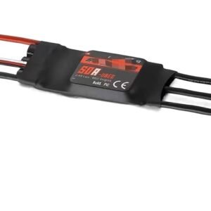 for RCMOY 15A 20A 30A 40A 50A 60A 80A ESC Speed Controller with UBEC for RC Airplanes Helicopter Compatible for Hobbywing for Skywalker (Drone Parts) (Color : 50A with Tplug)