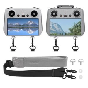 BRDRC RC 2 Lanyard Neck Strap for DJI Controllers Soft Leather PU Accessory Compatible with DJI Drones RC Willey Couches Leather