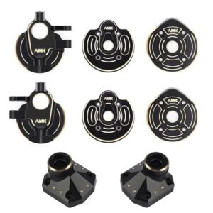 AMK 1/10 Capra Brass Kit with SP Tires RC Upgrade for Axial Capra UTB10 Diff Cover Front Rear Axle Housing