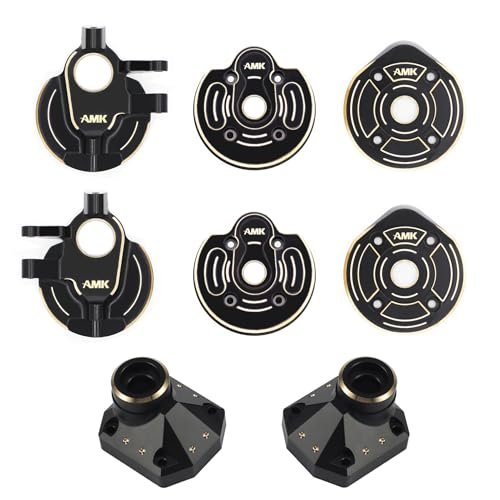 AMK 1/10 Capra Brass Kit with SP Tires RC Upgrade for Axial Capra UTB10 Diff Cover Front Rear Axle Housing