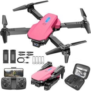 Hot Wheels RC Toy Story Edition Remote Control Drone with Camera for Kids Beginners Foldable Mini Drone Pink