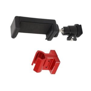 VGEBY Universal Phone Mount for Traxxas TQi Adjustable Stable Transmitter Phone Mount Compatible with 60 Inch RC Helicopter Remotes Red