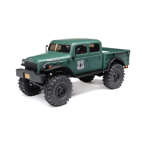 Axial SCX24 1/24 Scale Dodge Power Wagon Green RC Truck 4 Wheel Drive Ready to Run