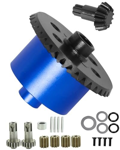 ARRCat Steel 45 Differential 13T Main Gear Set Upgrade for 1/10 RC Rock Crawler Hard Body Kit Arrma Granite Senton Big Rock 3S BLX Models Navy Blue