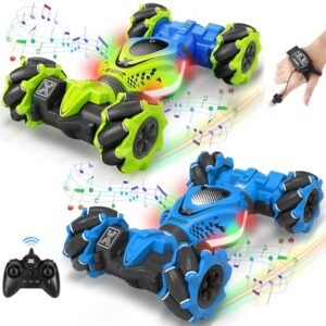 Fosgoit Gesture RC Car, Gesture Sensing RC Stunt Car Toy for Boys Girls, 360° Rotate 4WD Drift Off Road with Lights Music, Best Birthday Gift Toys for Kids Age 8-13 6 7 8 9 10 11 12 Years Old