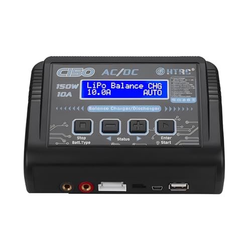 PUSLAKO HTRC C150 150W 10A RC Smart Battery Charger for Pavati RC Wakeboard Boat Battery Life LiPo LiHV Life LiIon NiCd NiMH Pb
