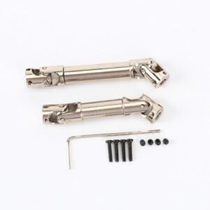 RCAWD CR18P Center U Joint Drive Shaft 41 53mm 50 69mm for Hobby Plus Rock Van Trail Hunter EVO Harvest FUR 2411 Axle Shafts Upgrades Parts Sliver Perfect for RC Hobby Austin Enthusiasts