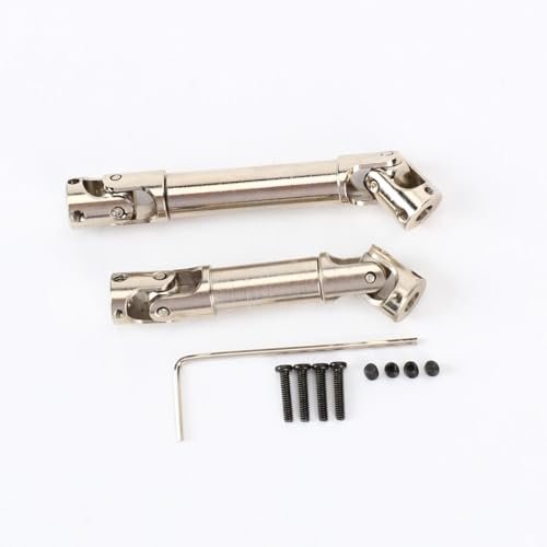 RCAWD CR18P Center U Joint Drive Shaft 41 53mm 50 69mm for Hobby Plus Rock Van Trail Hunter EVO Harvest FUR 2411 Axle Shafts Upgrades Parts Sliver Perfect for RC Hobby Austin Enthusiasts