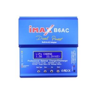 PUSLAKO B6AC Lipo Battery Charger Balance Charger Discharger Dual AC DC Power Supply for Citation RC Plane Car Boat