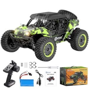 Contixo HC4 1 16 Scale Bruiser RC Truck 25 MPH 4WD Off Road Remote Control Monster Truck with 2.4GHz Radio LED Lights and Waterproof Design