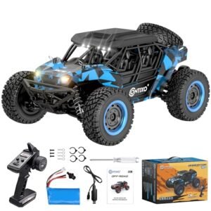 Contixo HC4 Brute RC Truck 1 16 Scale 25 MPH 4WD Off Road Remote Control Car with LED Lights and Waterproof Design