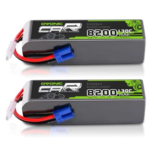 OVONIC 3S LiPo Battery 8200mAh 11.1V 130C RC Battery with EC5 Connector Perfect for RC Willey Kitchen Island Projects 2 Pack