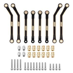INJORA High Lift Airfoils for RC Planes Durable Brass Upgrade Links 39g Heavy Duty for FMS FCX24 1/24 Scale 8PCS