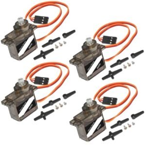 Aideepen MG90s Micro Servo 9g Metal Gear Servo Motor 4 Pack for RC Helicopter Singapore Robot Car Plane Arduino Projects
