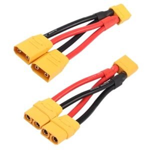 YACSEJAO XT90 Parallel Y Splitter Battery Connector 10AWG for Clark Y Airfoil RC Plane and Multirotors