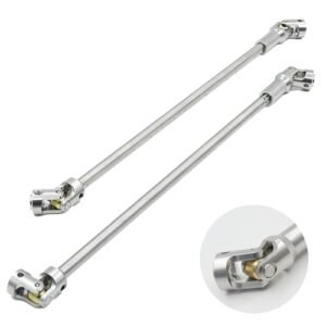 Raflot SCX10 Stainless Steel Driveshaft 2pcs 68 229mm Cut to Length for 1/10 RC Crawler LCG Rig Sportys Scalers GSPEED Capra SCX10 Pro Element DIY SCX10 Silver Perfect for RC Drill Rig