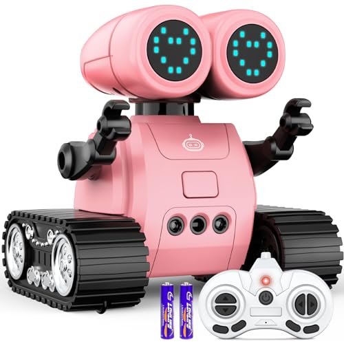 Hamourd RC Toys and Hobbies Robot for Girls with Walkie Talkie Gesture Sensing and Programmable Motion