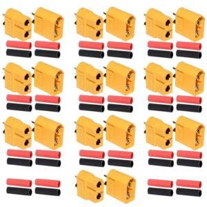 QIAN ZI QIU 10 Pairs XT60 Male and Female Bullet Connectors Power Plugs for 90s RC Cars Lipo Battery Remote Control Vehicles