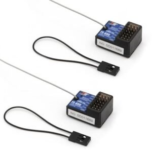 Flysky FS BS6 6 Channels RC Receiver with Gyro Stabilization System for FS GT5 Remote Controller Radio AFHDS2A System Transmitter RC Car Boat 2pcs fs bs6 Receiver rc radio frequency