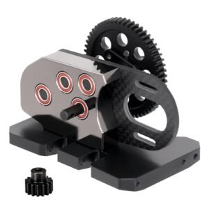 AMK 1/10 Transmission Aluminum 2Low Gearbox Set for RC Comp Crawler Bodies SCX10 II Element Gspeed LCG Chassis Upgrade