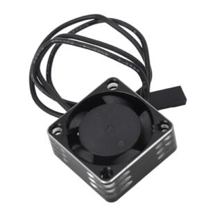 PenRux B&M RC Car Aluminum Alloy Brushless ESC Cooling Fan 25x25mm High Speed Heat Dissipation Silver