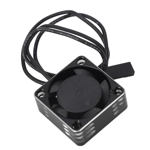 PenRux B&M RC Car Aluminum Alloy Brushless ESC Cooling Fan 25x25mm High Speed Heat Dissipation Silver