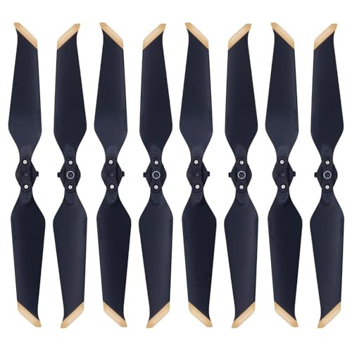 Tosiicop Mavic 2 Pro Zoom Propellers 8PCS Blades Propeller for DJI Mavic 2 Pro Mavic 2 Zoom Replacement Parts Drone Accessories Low Noise Quick Release Props Quiet 8743F Wings Mavic Series Gold