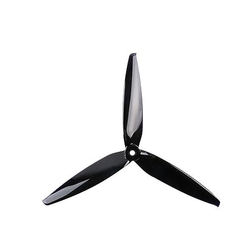 for Gemfan Flash 7040 7 Inch 3-Blade 7X4X3 PC CW CCW Propeller for RC Models Multicopter Frame Spare Part Accessor Drone Parts (Color : Black 4PCS)