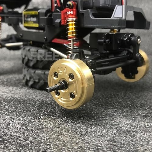 Oisunt 4P Brass Wheel Weights for Big RC Wheel Loader FMS 1/24 FCX24 Crawler Axle Balance Counterweight Accessories
