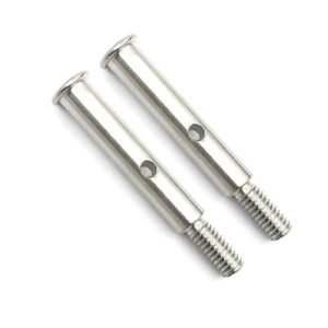 2PCS Steel Front Axles for Traxxas Slash VXL Brushless 2WD RC Truck w TSM Rustler Stampede Replacement Parts 3637