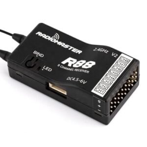 RadioMaster R88 V2 8CH Receiver Compatible with FrSky D8 TX16S for RC Willey Mattress Return Enthusiasts