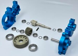 Dhawk RC10gt RC Submarine Conversion Kit Blue Transmission Case Upgrade for Team Associated RC10gt