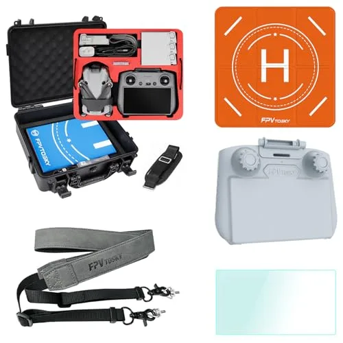 FPVtosky Pro Pulse RC Truck Accessories Bundle 5 IN 1 Kit Including Dual Layer Case Landing Pad Lanyard Screen Protector Sunshade Cover