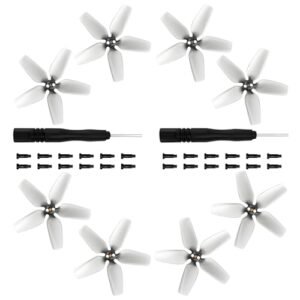 Tosiicop 8Pcs RC No Prep Drag Wings Propellers Replacement Parts for DJI Avata Drone Accessories