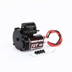 RCAWD 130 72T RC Electric Motor Turns and Center Gearbox Combo for FMS FCX24 Smasher Power Wagon Upgrade Parts