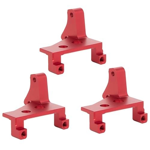 MEUS RACING TRX4 Servo Mount High Performance Aluminum Alloy Upgrade for Traxxas TRX4 1/10 RC Crawler Accessories Parts Red Perfect for RC Boat Racing Decals Enthusiasts