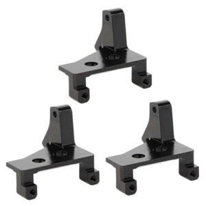 MEUS RACING TRX4 Servo Mount for Traxxas TRX4 Upgrades 1/10 RC Crawler Accessories Parts Black Ideal for RC Boat Racing Clubs