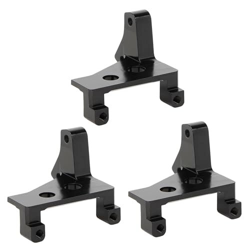 MEUS RACING TRX4 Servo Mount for Traxxas TRX4 Upgrades 1/10 RC Crawler Accessories Parts Black Ideal for RC Boat Racing Clubs