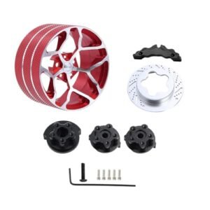 JOYSOG Metal Transmitter Hand Wheel Red Cross RC Parts for Flysky Noble NB4 X6 X4 MT44 4PX 7PX RC4GS RC6GS W Fly X9 RC Transmitter