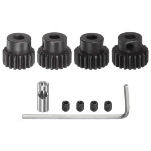 uxcell 32P Pinion Gear Set 5mm Shaft 18T 19T 20T 21T Motor Gears Hardened Steel Pinion Gear with 3.17mm Coupler for RC Car Perfect for RC Willey Patio Furniture with Fire Pit Enthusiasts
