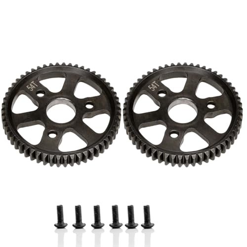 2pcs Hardened Steel 54T Spur Main Gear Upgrade for Traxxas Jato RC Plane 1/10 Slash Stampede Rustler 4x4 Models 6804 6807 6808 6708